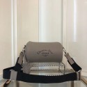 Copy Dior Original GRAINED CALFSKIN ROLLER POUCH WITH ATELIER PRINT 1ATPO061 grey JH07522cS18