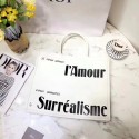 DIOR BOOK TOTE BAG IN PRINTED CALFSKIN M941 WHITE JH07532pT90