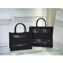 DIOR BOOK TOTE Black Mesh Embroidery M1286Z JH06908gz34