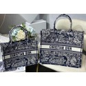 DIOR BOOK TOTE Blue Toile de Jouy Reverse Embroidery M1286ZR JH06728Nx98