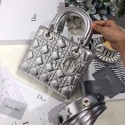 Dior lucky badges Original sheepskin Tote Bag A88035 silver JH07273cx21