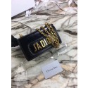 Imitation Mini Jadior flap bag calfskin M9002 black JH07564mf57