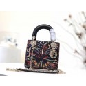 MINI LADY DIOR-TAS VAN GEBORDUURD KALFSLEER M0505 JH07438Za30