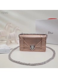 Best Dior DIORAMA leather Chain bag S0328 light gold JH07223Vp72