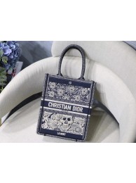 Best Replica SUN VERTICAL DIOR BOOK TOTE TAROT EMBROIDERED CANVAS BAG M1272Z-4 JH07120Jc15