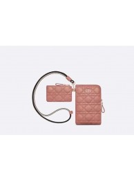 Designer Replica DIOR CARO MULTIFUNCTIONAL POUCH Deep Nude Supple Cannage Calfskin S5036U JH06739Fi42