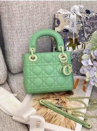 Dior Lady Dior Bag Original Sheepskin Leather CD5501 green JH06928OW36