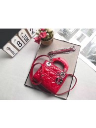 Dior MINI LADY DIOR CALFSKIN BAG M0505O cherry red JH07261UZ79