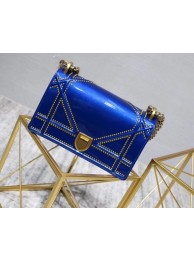 Dior Small Diorama flap bag calfskin M0421 blue JH07577xK90