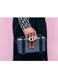 DIORAMA CALFSKIN CLUTCH M2020 grey blue JH07028Vj56