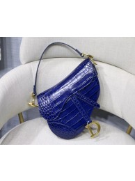 Imitation Dior SADDLE SOFT CALFSKIN BAG C9045 blue JH07048mv84